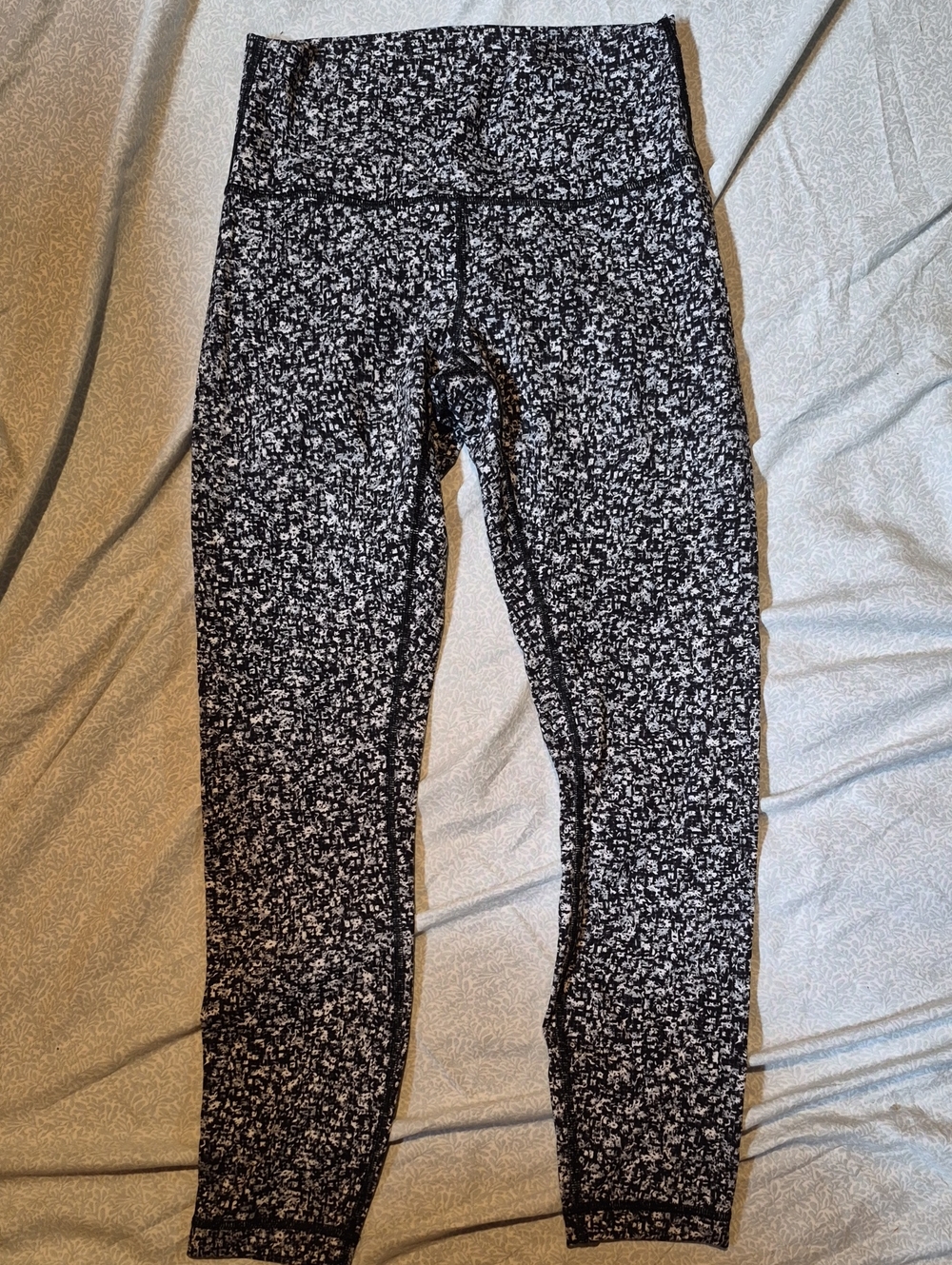 lululemon athletica Black & White Speckled High-Rise Leggings